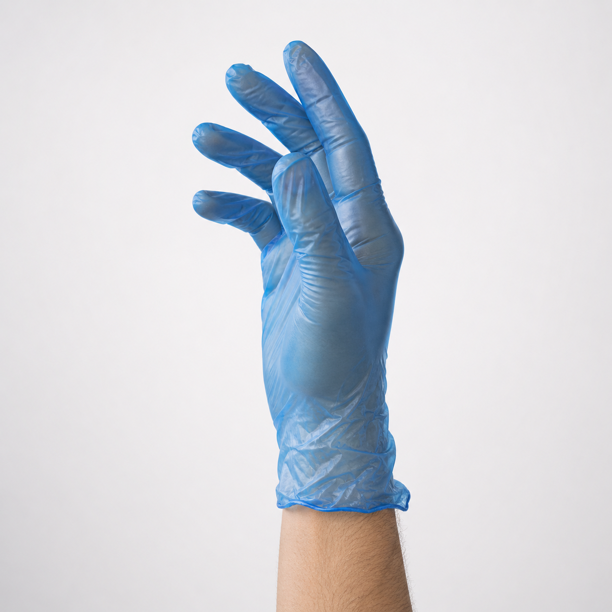 Economy Powder-Free Blue Vinyl Gloves